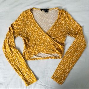 Forever21 long sleeve crop top